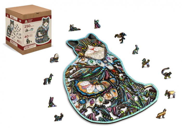 Puzzle din lemn, Bijuteriile pisicutei, 250 piese [2]