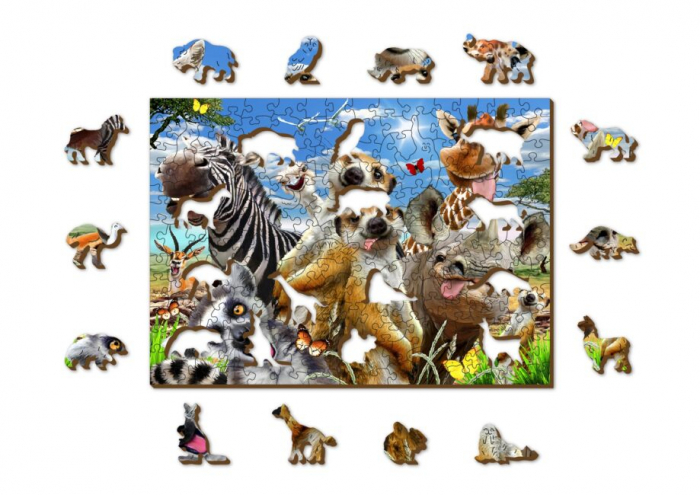 Puzzle din lemn, Bine ai venit in Africa, 200 piese [5]