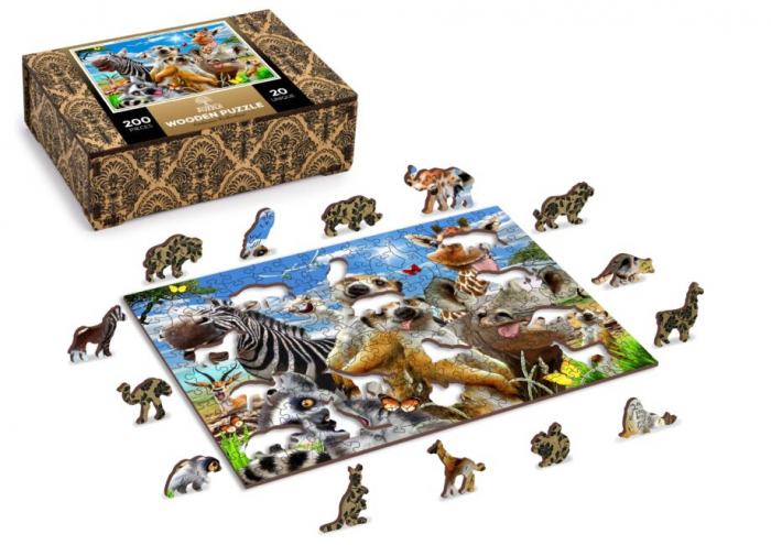 Puzzle din lemn, Bine ai venit in Africa, 200 piese [2]