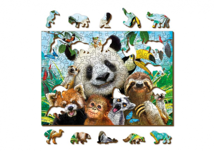 Puzzle din lemn, Bine ai venit in jungla, 200 piese [5]