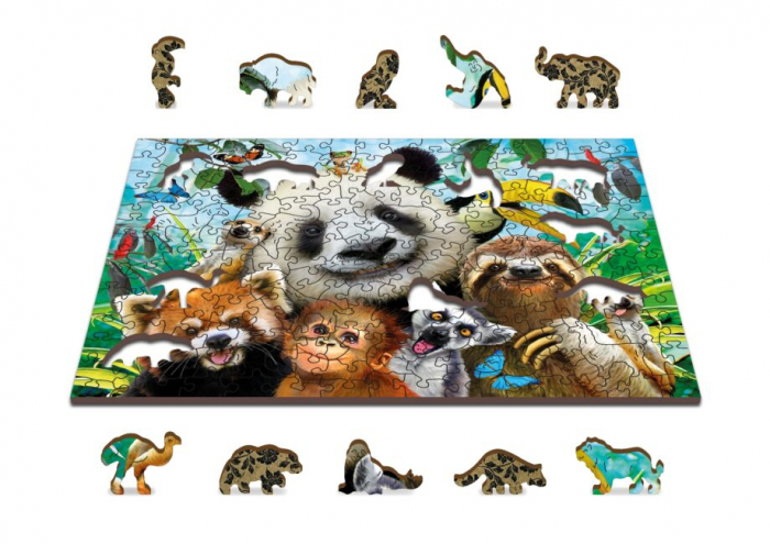 Puzzle din lemn, Bine ai venit in jungla, 200 piese [4]