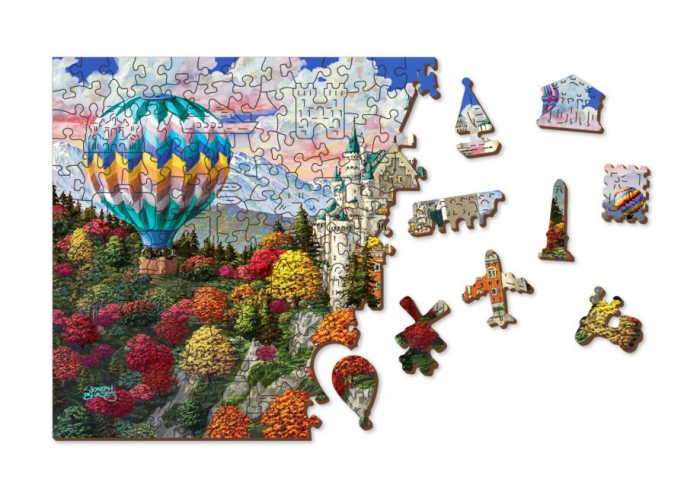 Puzzle din lemn, Castelul Neuschwanstein, 200 piese [3]
