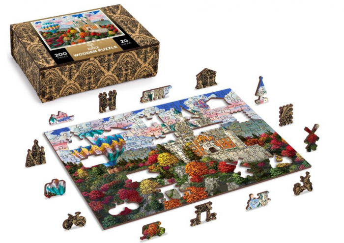 Puzzle din lemn, Castelul Neuschwanstein, 200 piese [2]