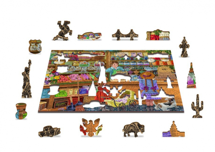 Puzzle din lemn, Magazinul de bomboane, 200 piese [4]