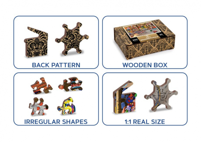 Puzzle din lemn, Magazinul de jucarii, 200 piese [7]