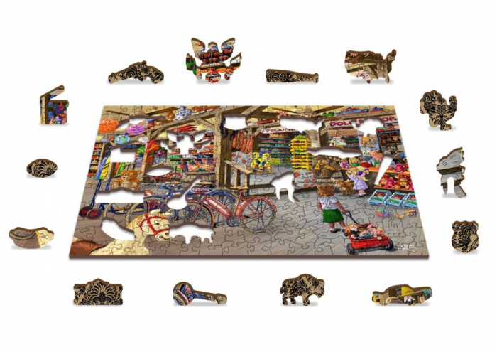 Puzzle din lemn, Magazinul de jucarii, 200 piese [4]