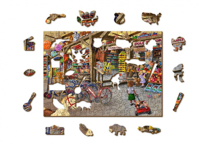 Puzzle din lemn, Magazinul de jucarii, 200 piese [5]