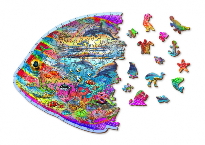 Puzzle din lemn, Pestisorul fermecat, 250 piese [3]