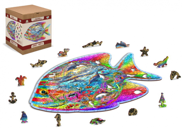 Puzzle din lemn, Pestisorul fermecat, 250 piese [2]