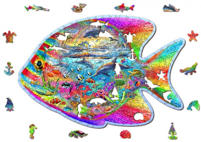 Puzzle din lemn, Pestisorul fermecat, 250 piese [4]