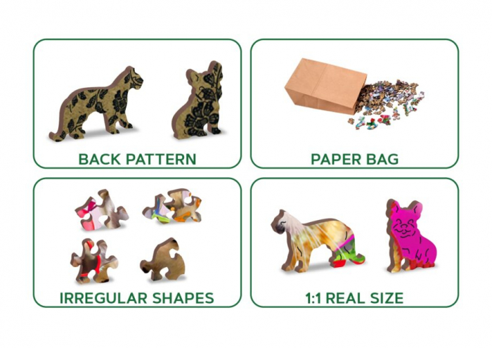 Puzzle din lemn, Petrecerea animalelor, 1010 piese [8]