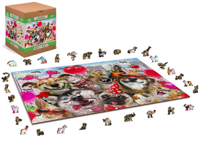 Puzzle din lemn, Petrecerea animalelor, 1010 piese [2]