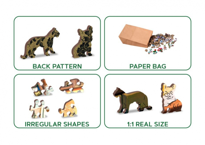 Puzzle din lemn, Pisicutele bucatari, 1010 piese [7]