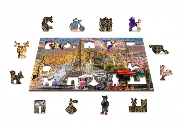 Puzzle din lemn, Primavara la Paris, 200 piese [4]