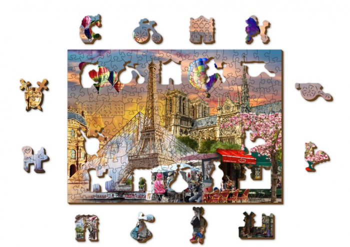 Puzzle din lemn, Primavara la Paris, 200 piese [5]