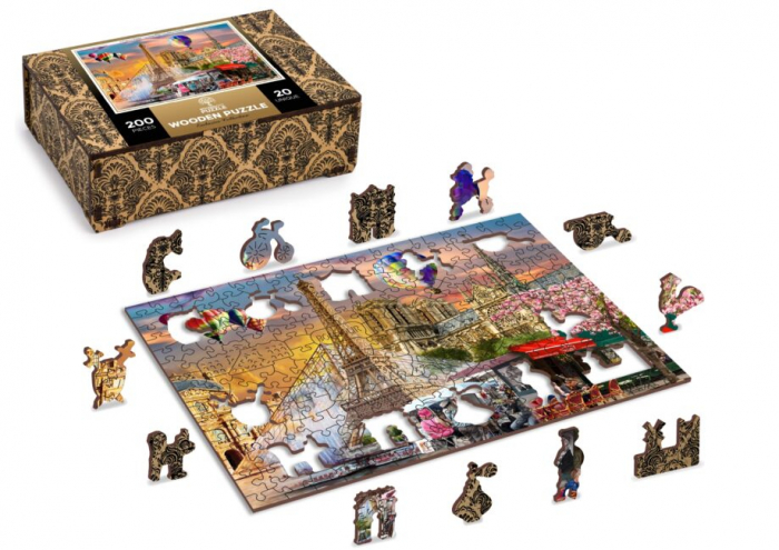 Puzzle din lemn, Primavara la Paris, 200 piese [2]