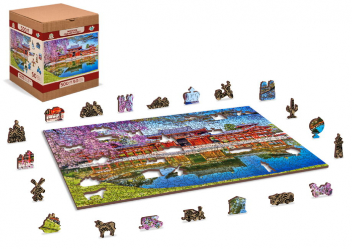Puzzle din lemn, Templul Byodo din Kyoto, Japan, 505 piese [2]