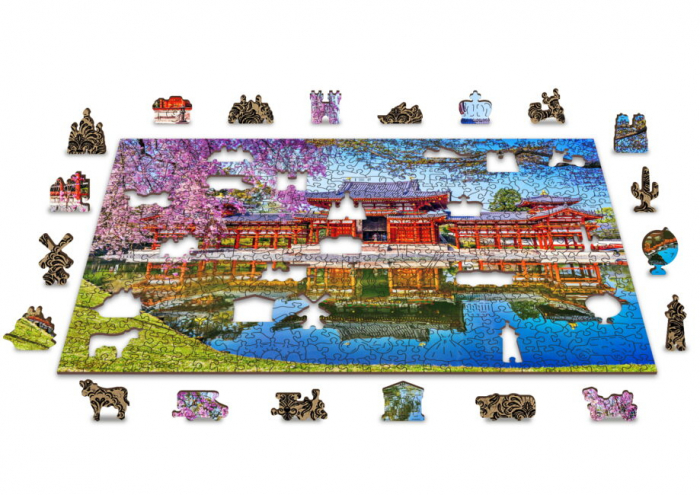 Puzzle din lemn, Templul Byodo din Kyoto, Japan, 505 piese [4]