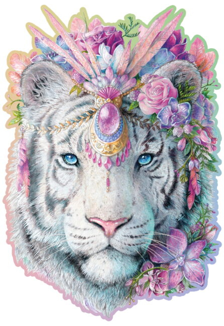 Puzzle din lemn, Tigrul alb, 250 piese [6]