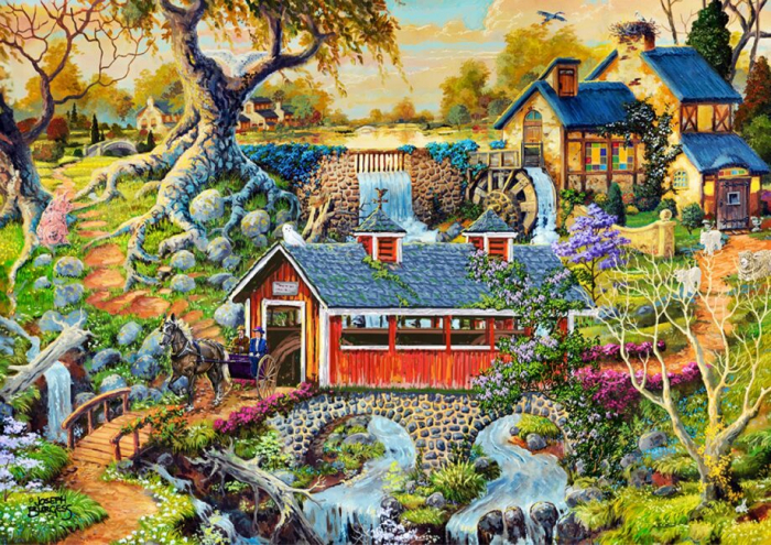 Puzzle din lemn, Viata la tara, 200 piese [6]