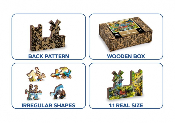 Puzzle din lemn, Viata la tara, 200 piese [7]