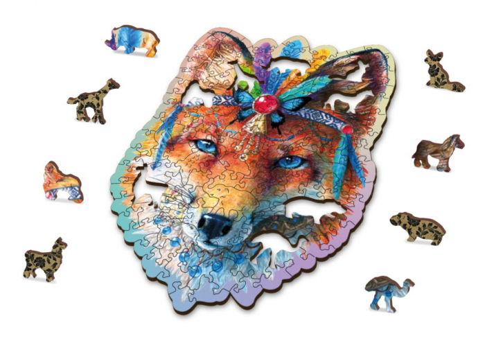 Puzzle din lemn, Vulpe, 150 piese [4]