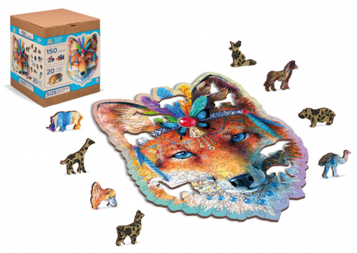 Puzzle din lemn, Vulpe, 150 piese [2]