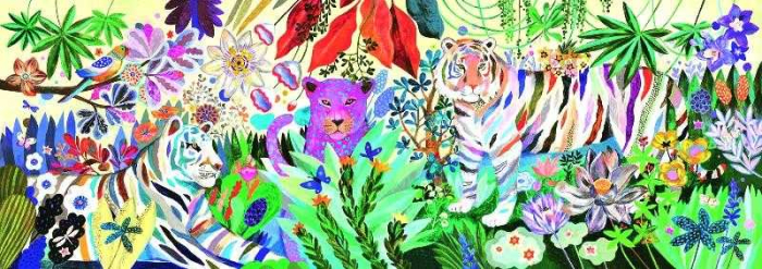 Puzzle Djeco tigrii curcubeu [1]