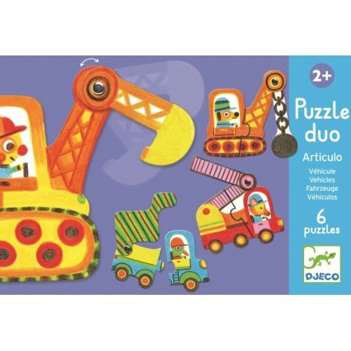 Puzzle duo mobil vehicule Djeco [1]
