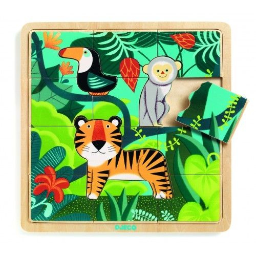 Puzzle lemn Jungla Djeco [2]