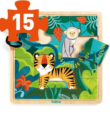 Puzzle lemn Jungla Djeco [3]
