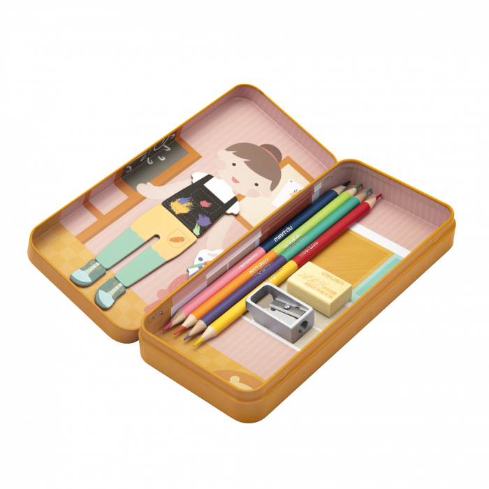 Puzzle magnetic in cutie metalica, joc de potrivire si asociere - Educatoare [7]