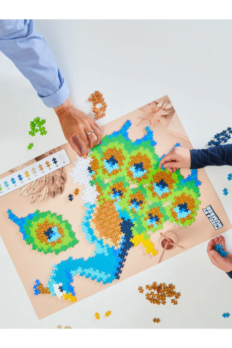 Puzzle pe numere Plus-Plus, 800 piese, Paun [4]