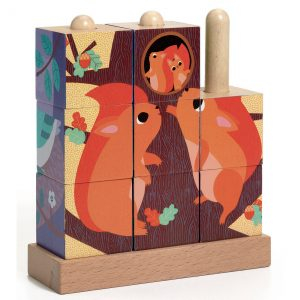 Puzzle vertical cu cuburi - Puzz-Up Forest [2]