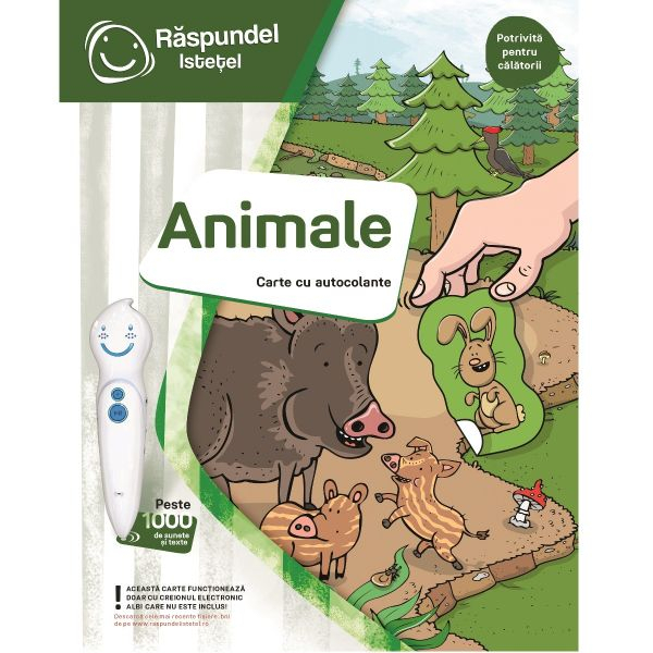 Raspundel Istetel Carte Interactiva Carte cu Autocolante, Animale [3]