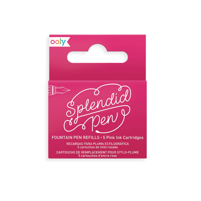 Rezerve Splendid pentru stilouri - cerneala roz, set de 5 [1]
