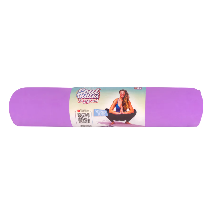 Saltea Yoga pentru adulti, ecologica - Cloud, mov [5]