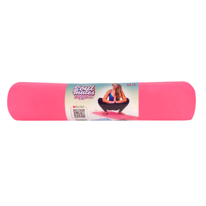Saltea Yoga pentru adulti, ecologica - Sun and Moon, roz [4]