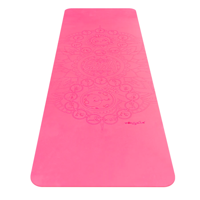 Saltea Yoga pentru adulti, ecologica - Sun and Moon, roz [9]