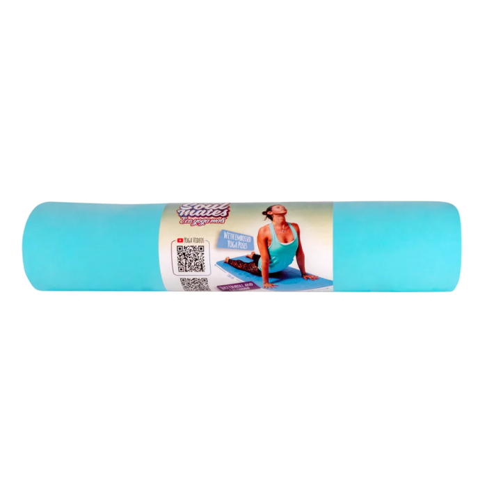 Saltea Yoga pentru adulti, ecologica - Wave, albastra [8]