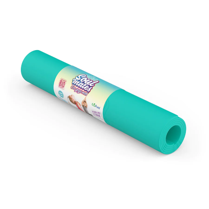 Saltea Yoga pentru copii, ecologica - Earth, turcoaz [5]