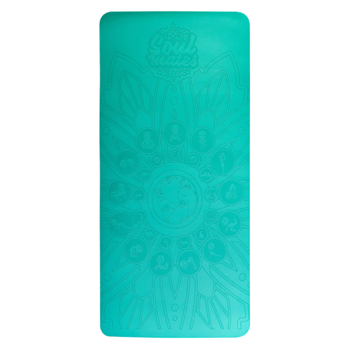 Saltea Yoga pentru copii, ecologica - Earth, turcoaz [1]