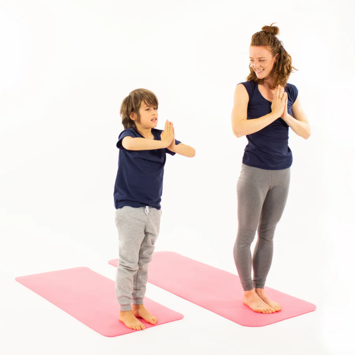 Saltea Yoga pentru copii, ecologica - Sun and Moon, roz [8]
