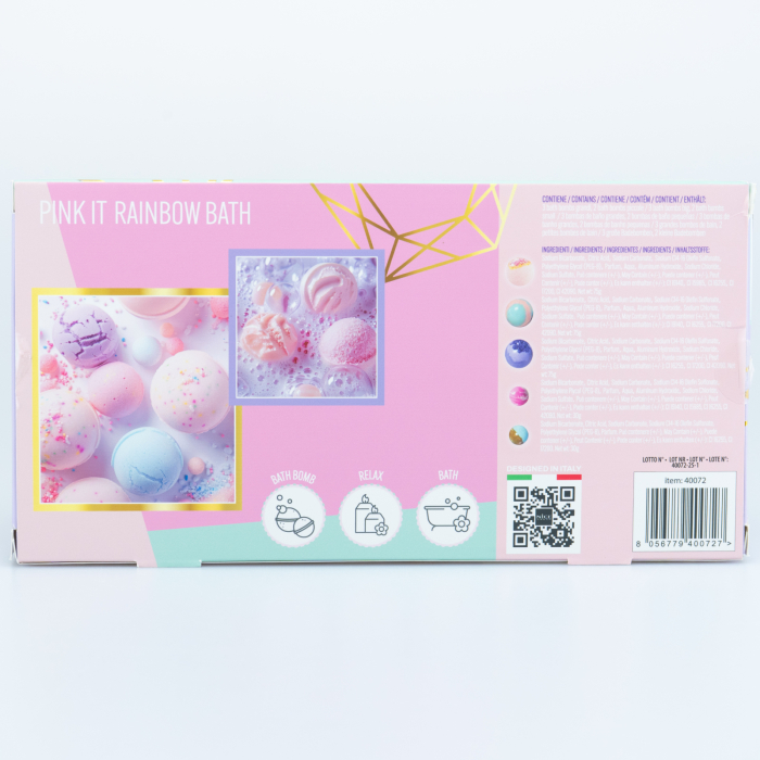 Set 5 bombe de baie curcubeu, Pink It [2]
