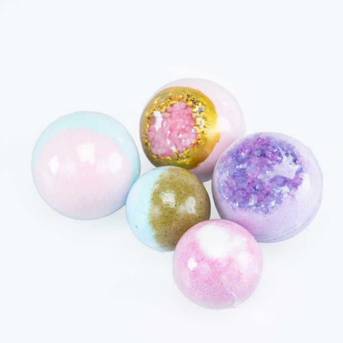 Set 5 bombe de baie curcubeu, Pink It [8]