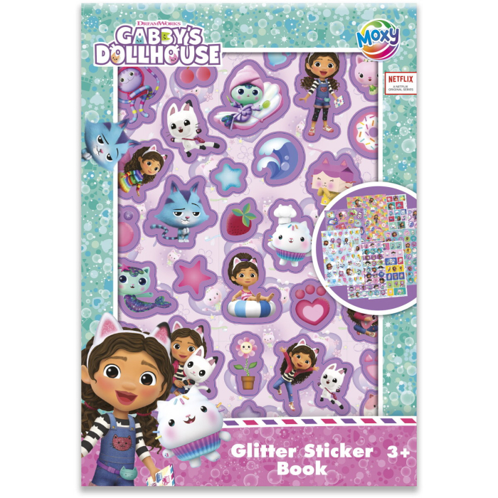 Set abtibilduri cu sclipici, A5, 8 foi, Gabby's Dollhouse [1]