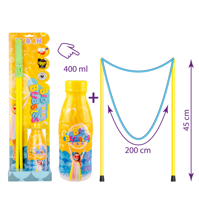 Set Baloane de Sapun - Bagheta + solutie 400 ml [1]