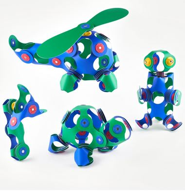 Set Clixo de construit cu magnet - Itsy pack Blue-Green 30 [5]
