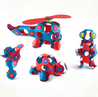 Set Clixo de construit cu magnet - Itsy pack Flamingo-Turquoise 30 [6]