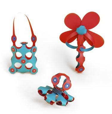 Set Clixo de construit cu magnet - Itsy pack Flamingo-Turquoise 30 [5]
